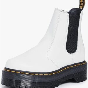 Dr. Martens Women's White Chelsea Boots